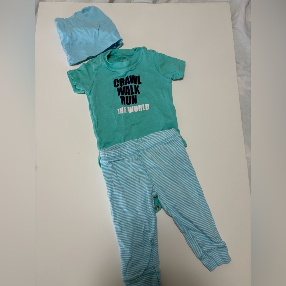 Carters Run crawl walk outfit 6m spring